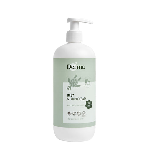 Derma Baby shampoo/bath with pump寶寶有機水嫩洗髮沐浴露  (500 ml)