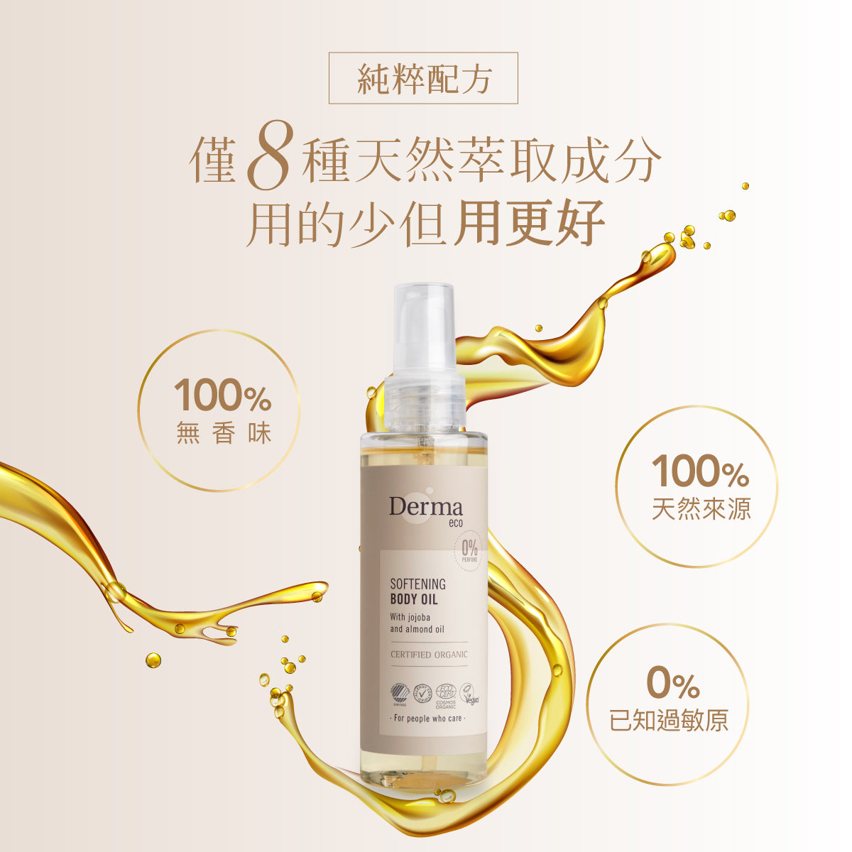 Derma Eco Body Oil (150 ml) 有機植萃護膚油